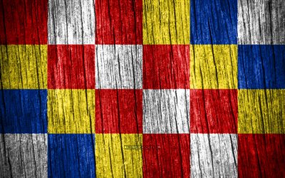 4k, bandiera di anversa, giorno di anversa, province belghe, bandiere di struttura in legno, province del belgio, anversa, belgio