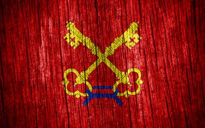 4k, bandera de comtat venaissin, día de comtat venaissin, provincias francesas, banderas de textura de madera, provincias de francia, comtat venaissin, francia