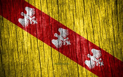 4K, Flag of Duchy of Lorraine, Day of Duchy of Lorraine, french provinces, wooden texture flags, Duchy of Lorraine flag, Provinces of France, Duchy of Lorraine, France