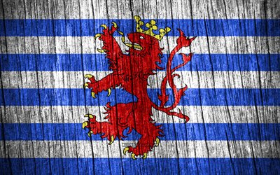 4K, Flag of Luxembourg, Day of Luxembourg, belgian provinces, wooden texture flags, Luxembourg flag, Provinces of Belgium, Luxembourg, Belgium