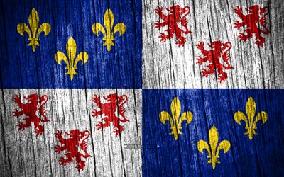 4K, Flag of Picardy, Day of Picardy, french provinces, wooden texture flags, Picardy flag, Provinces of France, Picardy, France