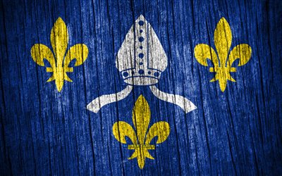 4k, flagge von saintonge, tag von saintonge, französische provinzen, hölzerne texturfahnen, saintonge-flagge, provinzen von frankreich, saintonge, frankreich