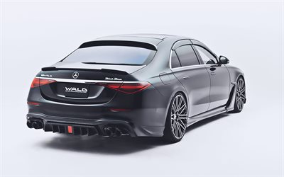 WALD Mercedes-Benz S-Class Sports Line Black Bison Edition, back view, 2022 cars, tuning, Br 223, luxury cars, W223, Mercedes