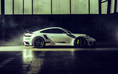 2023, porsche 911 gt3 rendimiento de ssr, 4k, vista lateral, exterior, porsche 911 tuning, superdeportivo, autos deportivos alemanes, porsche