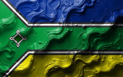 fagn amapa, 4k, textura da onda de pedra, bandeira da amapa, bandeira 3d amapa, brasil, amapa state flag, bandeiras de estados brasileiros, amapa