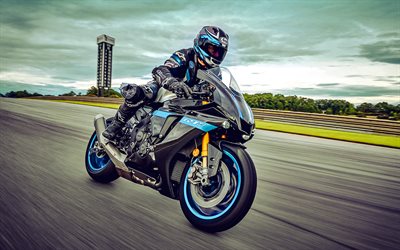 Yamaha YZF-R1M, raceway, 2022 bikes, superbikes, HDR, sportsbikes, 2022 Yamaha YZF-R1M, japanese motorcycles, Yamaha