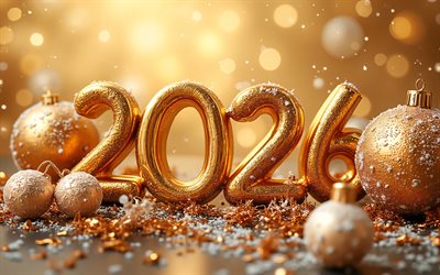 2026 새해 복 많이 받으세요, 금 배경, 2026 금 3d 숫자, 2026 금 인사말 카드, 2026년 새해 복 많이 받으세요, 미술, 2026 컨셉, 2026년 새해