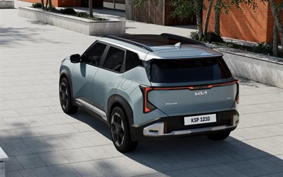 2027, kia seltos, 4k, rückansicht, außen, kompakte frequenzweiche, neuer kia seltos 2027, südkoreanische autos, blauer kia seltos, kia