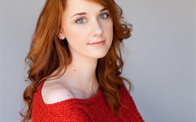 Laura Spencer, actress, beauty, red-haired girl, smiling, girls