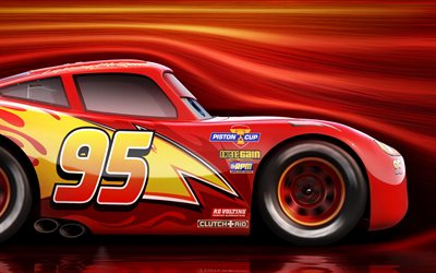 Cars 3, 3d-Animation, characters, Lightning McQueen, 2017 movie