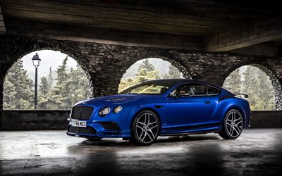 Bentley Continental Supersports, 4k, 2017 voitures, supercars, Bentley