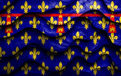 4k, drapeau artois, provinces de france, drapeaux d'ondes 3d en bois, jour de l'artois, drapeau d'artois, farner, drapeau en bois artois, europe, provinces françaises, artois