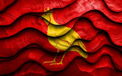 4k, drapeau d'aunis, provinces de france, drapeaux d'ondes 3d en bois, jour d'aunis, farner, drapeau en bois d'aunis, europe, provinces françaises, aunis
