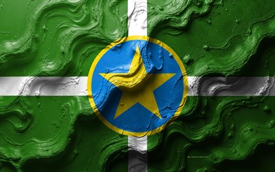 drapeau jackson, 4k, texture de vague de pierre, drapeaux des villes américaines, drapeau de jackson, drapeau jackson 3d, usa, drapeau de la ville de jackson, jackson, mississippi