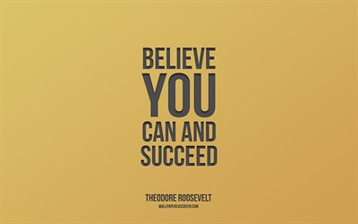 glauben sie, dass sie es können und haben sie erfolg, 4k, motivation, inspiration, zitate über glauben, zitate zum thema motivation, goldener hintergrund, dass sie es können, und zitieren sie erfolgreich