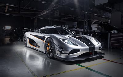 koenigsegg un 1, 4k, supercars, voitures 2014, hypercars, garage, koenigsegg one 1 2014, voitures suédoises, koenigsegg automotive ab, kœnigsegg