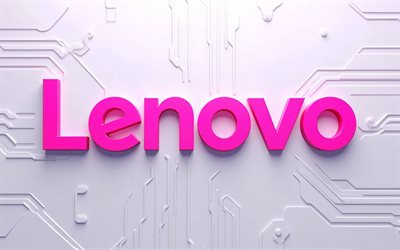 logotipo cristal rosa da lenovo, 4k, logotipo rosa de vidro lenovo, emblema da maçã, logotipo rosa da lenovo, sinal lenovo, lenovo, logotipo 3d da lenovo