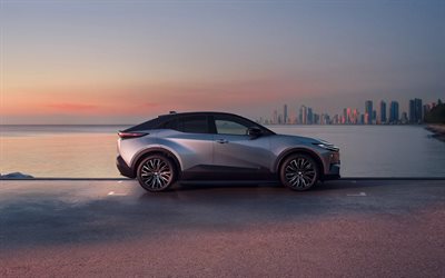 2026, toyota c hr, 4k, vista lateral, exterior, toyota c hr gris, coches electricos, nuevo toyota c hr 2026, autos japoneses, toyota