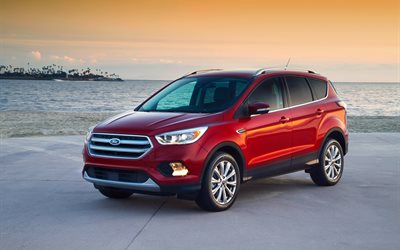 Ford Escape, 2017, SUV, voiture neuve, rouge Ford, véhicules multisegments