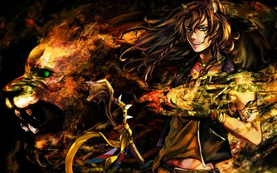 レオナ・キングショーラ, ライオン, 漫画, ねじれたワンダーランド, 緑の目, アートワーク, reona kingusukara, ツイストワンダーランドのキャラクター, レオナ・キンシンコルのねじれワンダーランド