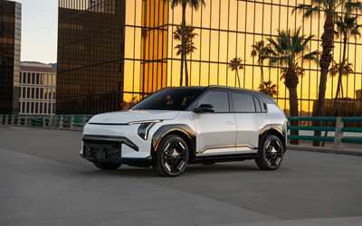 2026, kia ev3, 4k, vorderansicht, außen, kompakte frequenzweiche, weißer kia ev3, elektroautos, neuer kia ev3 2026, südkoreanische autos, kia