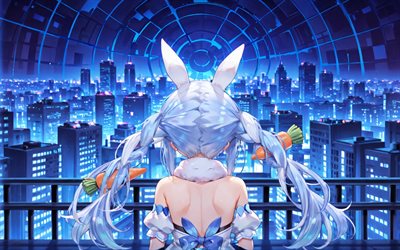 4k, أوسادا بيكورا, comnightscape, عرض خلفي, مستخدم youtube الافتراضي, جزر, vtuber, مبدع, هولولايف, مانغا, قناة يوسادا بيكورا, usada pekora مستخدم youtube الافتراضي