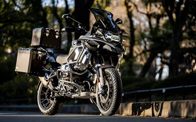 2026, bmw r 1250 gs aventura, 4k, vista frontal, exterior, motos de enduro, r1250gs, bmw r 1250 gs negra, nueva bmw r 1250 gs, motocicletas alemanas, bmw