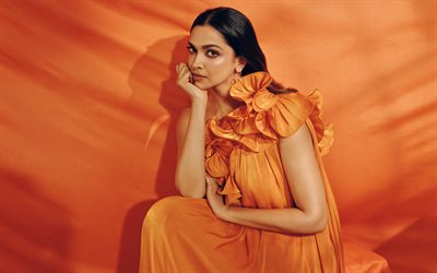deepika padukone, actriz india, sesión de fotos, vestido naranja, bollywood, modelo de moda india, mujeres hermosas, sesión de fotos de deepika padukone, deepika prakash padukone