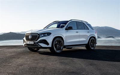 2027, mercedes benz gle klasse, 4k, vorderansicht, außen, gle klasse hybrid, weißer mercedes benz gle, neuer mercedes benz gle 2027, deutsche autos, gle klasse, mercedes benz