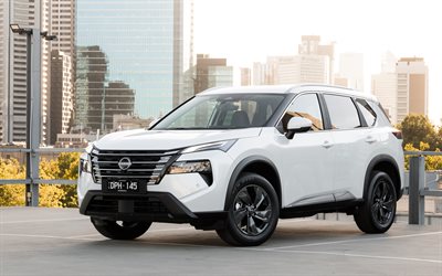 nissan x trail st l, 4k, überkreuzungen, 2026 autos, t33, nissan x trail, au spez, 2026 nissan x trail, weißer nissan x trail, japanische autos, nissan