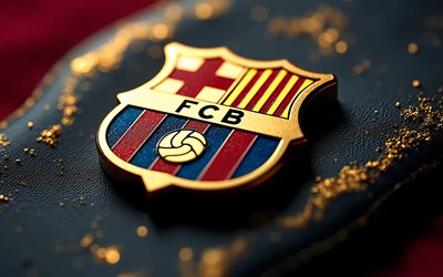 fc barcelona 3d metalllogotyp, 4k, lyx bakgrund, fc barcelona 3d emblem, spanien, barcelona 3d logotyp, fc barcelona, la liga, fc barcelonas logotyp, fotboll, barcelona logotyp, barcelona