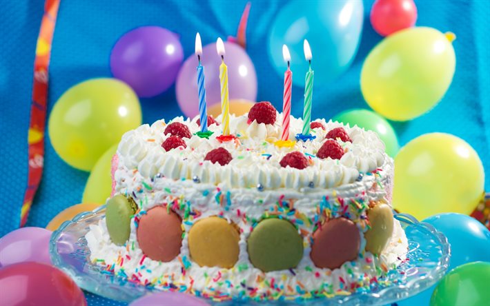 생일, 케이크, 촛불, 생일 케이크