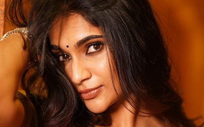 likhita yalamanchili, 4k, retrato, atriz indiana, bollywood, beleza, fotos com likhita yalamanchili, mulher morena, atriz popular, celebridade indiana, likhita yalamanchili photoshoot