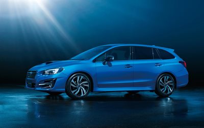 subaru levorg, 4k, jp spec, 2020 bilar, vagnar, blå subaru levorg, 2020 subaru levorg, japanska bilar, subaru