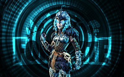 वल्करी फोर्टनाइट, 4k, नीली सर्पिल पृष्ठभूमि, fortnite, रचनात्मक, valkyrie त्वचा, fortnite valkyrie त्वचा, valkyrie, फोर्टनाइट वर्ण