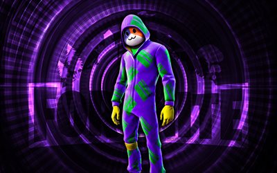 Meowscles All-Hallows Steve Fortnite, 4k, violet spiral background, Fortnite, creative, Meowscles All-Hallows Steve Skin, Fortnite Meowscles All-Hallows Steve Skin, Meowscles All-Hallows Steve, Fortnite characters