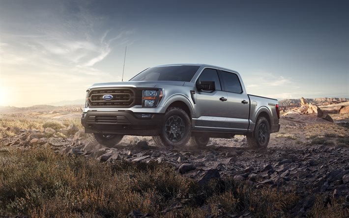 Ford F-150 Rattler, 4k, offroad, 2023 cars, desert, pictures with Ford, 2023 Ford F-150 Rattler, american cars, Ford