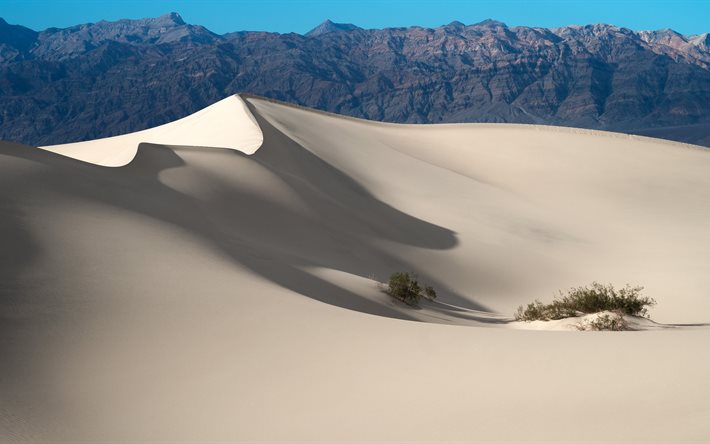 death valley national park, sand, öken, berg, amerika, usa