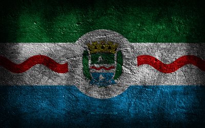 4k, maceió bandeira, cidades brasileiras, textura de pedra, bandeira de maceió, pedra de fundo, dia de maceió, grunge arte, brasileiro símbolos nacionais, maceió, brasil