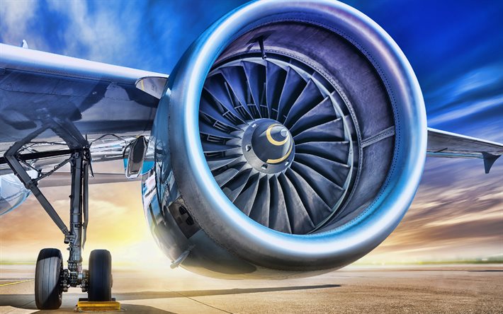 turbojet engine, passenger plane, 4k, air travel, aircraft engine, passenger transportation, passenger liner