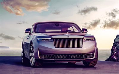Rolls-Royce Droptail Amethyst, 4k, luxury cars, 2024 cars, HDR, british cars, Rolls-Royce