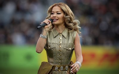 Rita Ora, 2022, british singer, concert, music stars, british celebrity, Rita Ora with microphone, 4k, Rita Sahatciu Ora, beauty, picture with Rita Ora, Rita Ora photoshoot