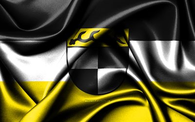 علم balingen, 4k, المدن الألمانية, أعلام النسيج, يوم balingen, أعلام الحرير متموجة, ألمانيا, مدن ألمانيا, بالينغين