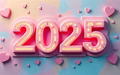 2025 bonne année, 2025 fond 3d, 2025 inscription 3d, bonne année 2025, 2025 concepts, 2025 carte de vœux