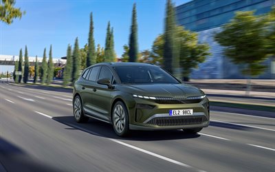 skoda enyaq 85x, 4k, autoroute, 2026 voitures, croisements, skoda enyaq, extérieur, skoda enyaq 2026, voitures tchèques, skoda