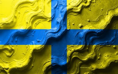 bandera de parma, 4k, textura de onda de piedra, banderas de ciudades italianas, bandera de parma 3d, italia, bandera de la ciudad de parma, parma