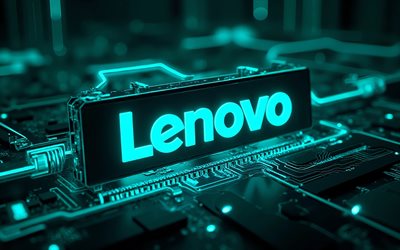 logotipo néon turquesa da lenovo, 4k, escuridão, fundo turquesa de alta tecnologia, bokeh, marcas de eletrônicos, criativo, logotipo brilhante da lenovo, marcas, logotipo 3d da lenovo, obra de arte, logotipo da lenovo, lenovo