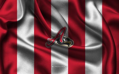 4k, el logotipo de el aguila de veracruz, tela de seda blanca roja, equipo de béisbol mexicano, el aguila de veracruz emblema, liga de béisbol mexicana, el aguila de veracruz, méxico, béisbol, el aguila de veracruz flagal, lmb