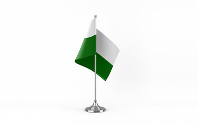 4k, Styria table flag, white background, Styria flag, table flag of Styria, Austrian federal states, Styria flag on metal stick, flag of Styria, states of Austria, Styria, Austria
