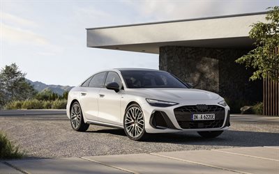 2026, audi a6, 4k, vista frontal, exterior, a6 c9, audi a6 blanco, nuevo audi a6 2026, coches alemanes, audi